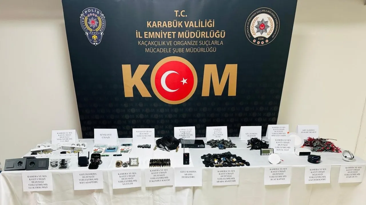 KARABÜK’TE CASUS KAMERA OPERASYONU; 1 KİŞİ TUTUKLANDI