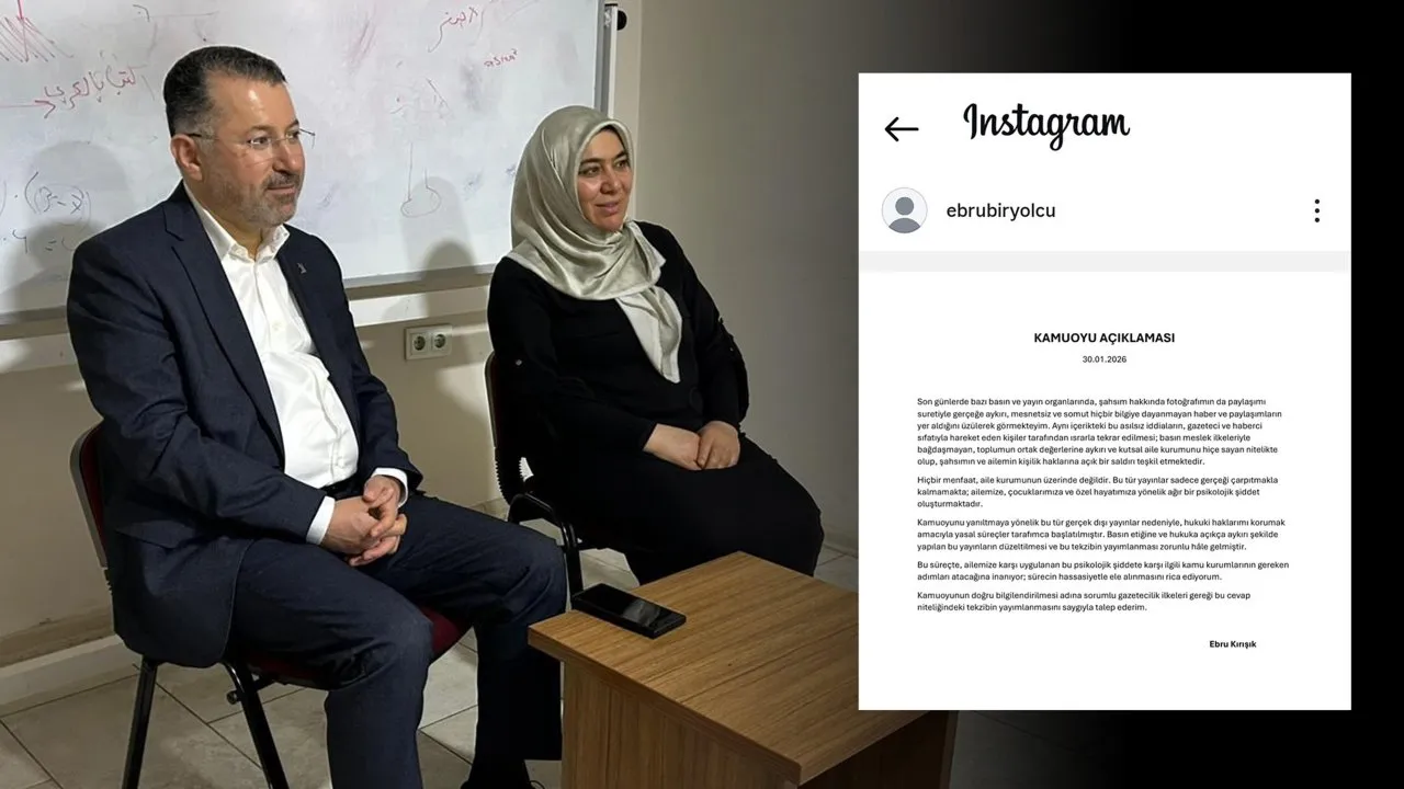 REKTÖR PROF. DR. FATİH KIRIŞIK’IN EŞİ EBRU KIRIŞIK’TAN AÇIKLAMA