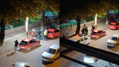 POLİS EKİPLERİNE SİLAH ÇEKİP TEHDİT EDEN 2 KİŞİ ADLI KONTROL