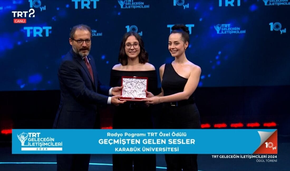 KARABÜK ÜNİVERSİTESİ ÖĞRENCİLERİNE TRT’DEN ÖDÜL KARABÜK ÜNİVERSİTESİ ÖĞRENCİLERİNE TRT’DEN ÖDÜL