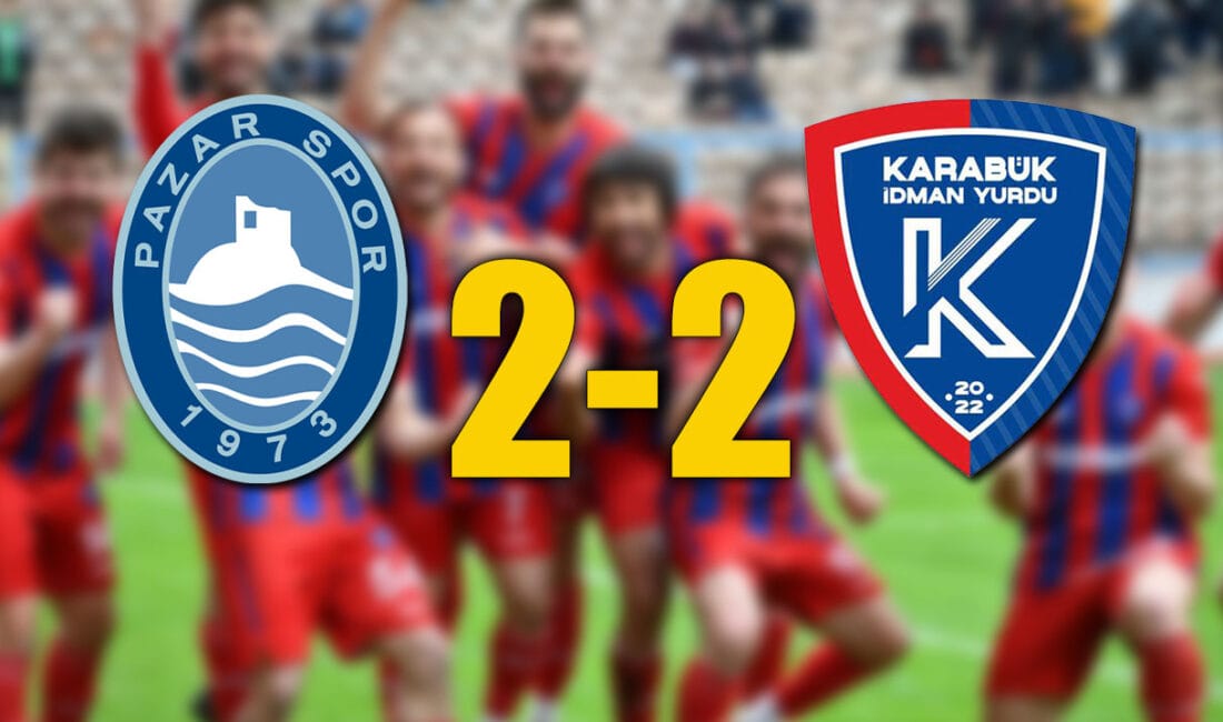 KARABÜK İDMANYURDU PAZARSPOR DEPLASMANINDAN 1 PUANLA DÖNDÜ TFF 3. Lig 3. Grup'ta Pazarspor ile Karabük İdmanyurdu arasındaki