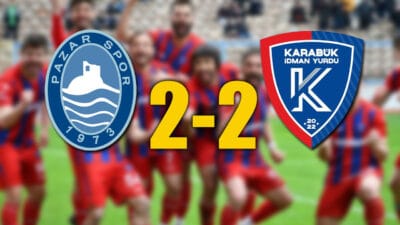 TFF 3. Lig 3. Grup'ta Pazarspor ile Karabük İdmanyurdu arasındaki