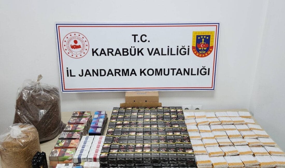 Karabük’te jandarmanın 2 iş yerine düzenlediği operasyonda 22 bin 60