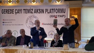 Platformun Koordinatör Başkanı Mehmet Emin Aslan, çaydaki kirliliğin Filyos Nehir