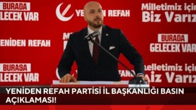 Yeniden Refah Partisi Karabük İl Başkanlığı, Abidin Ertekin’in partiden istifasıyla