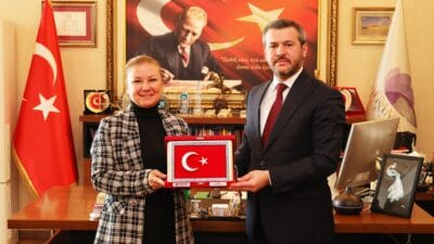 Karabük Belediye Başkanı Özkan Çetinkaya'dan Safranbolu Belediye Başkanı Mimar Elif