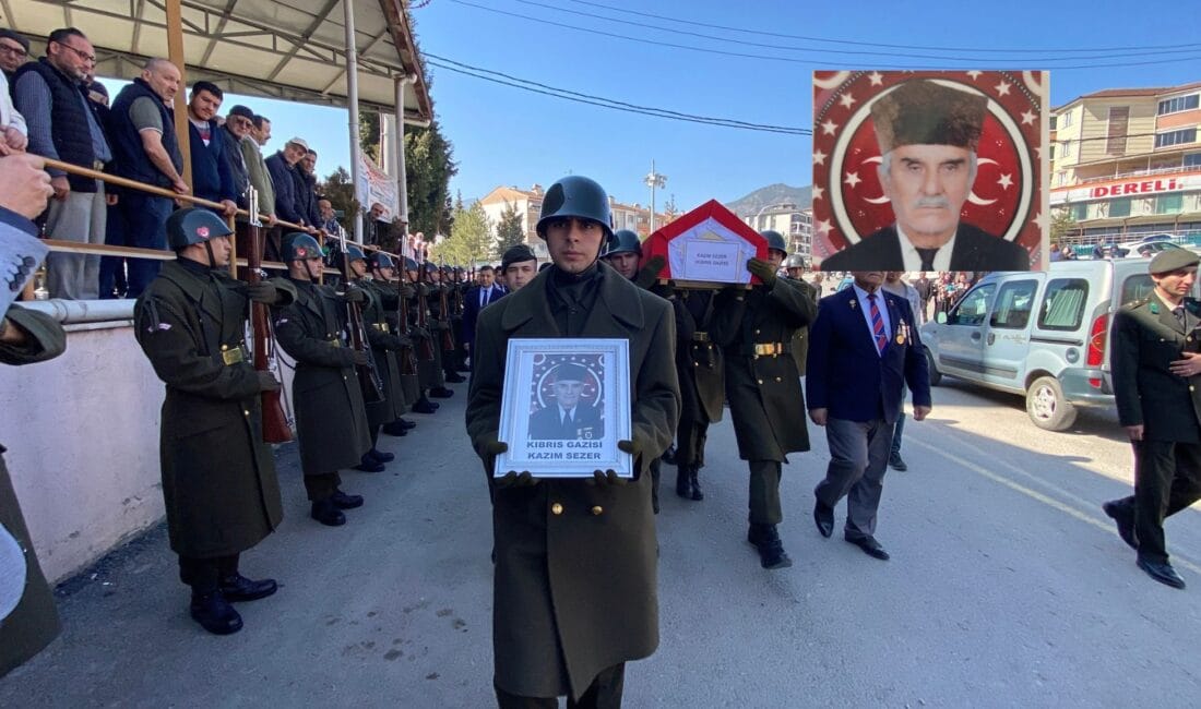 KIBRIS GAZİSİ KAZIM SEZER SON YOLCULUĞUNA UĞURLANDI Karabük’te tedavi gördüğü hastanede yaşamını yitiren Kıbrıs gazisi Kazım Sezer