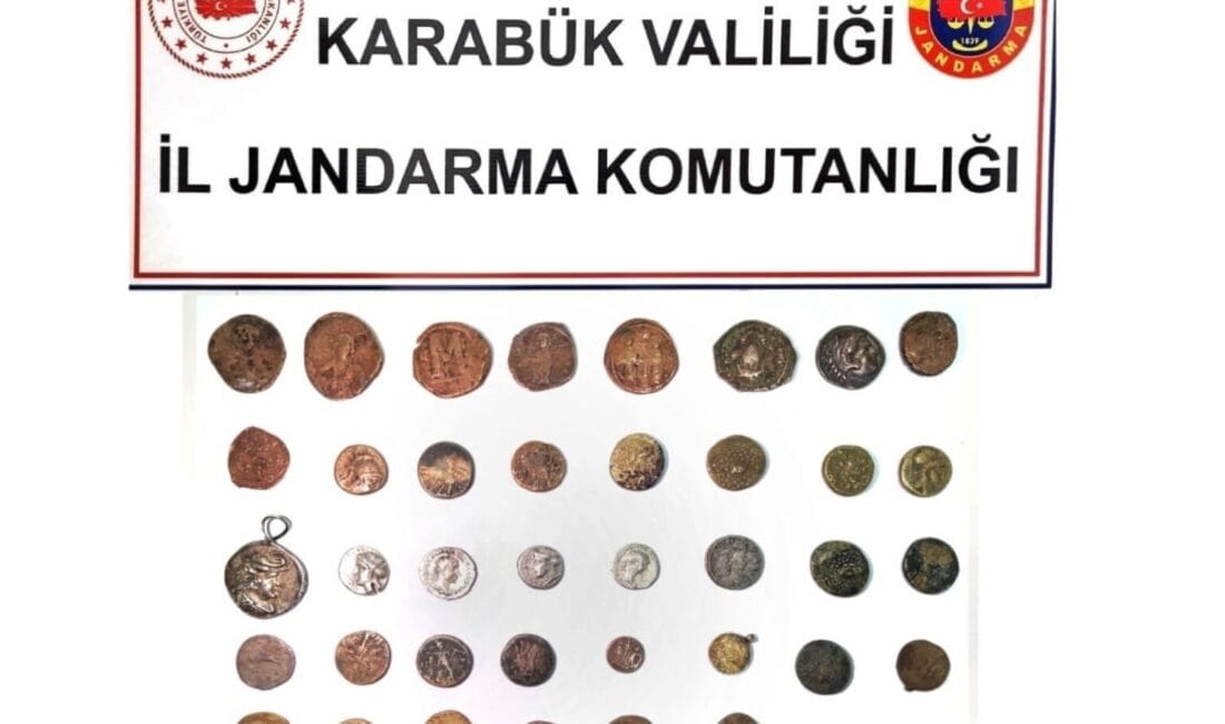 Eskipazar ilçesinde jandarmanın düzenlediği tarihi eser operasyonunda 45 adet