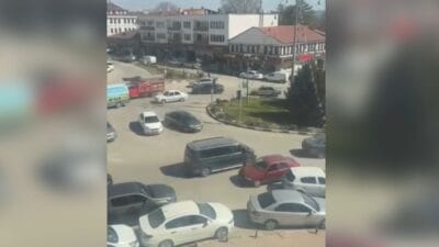 Karabük'ün Safranbolu ilçesinde, Adnan Menderes Bulvarı Kıranköy Kavşağı'nda ters yönde