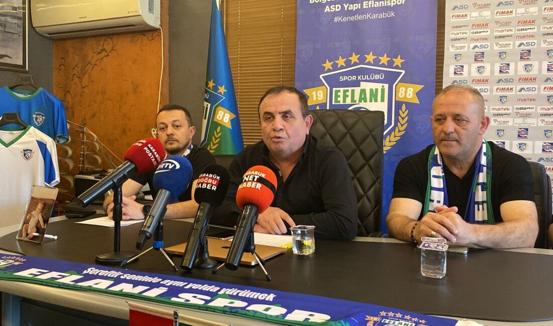 Karabük’ün amatör futbol kulüplerinden ASD Yapı Eflanispor’da sürpriz bir gelişme