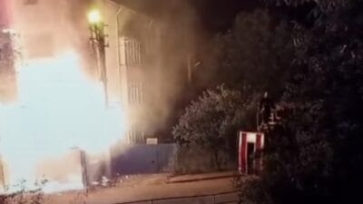 Karabük'ün Atatürk Mahallesi'nde salı günü akşam saatlerinde çıkan yangında ait