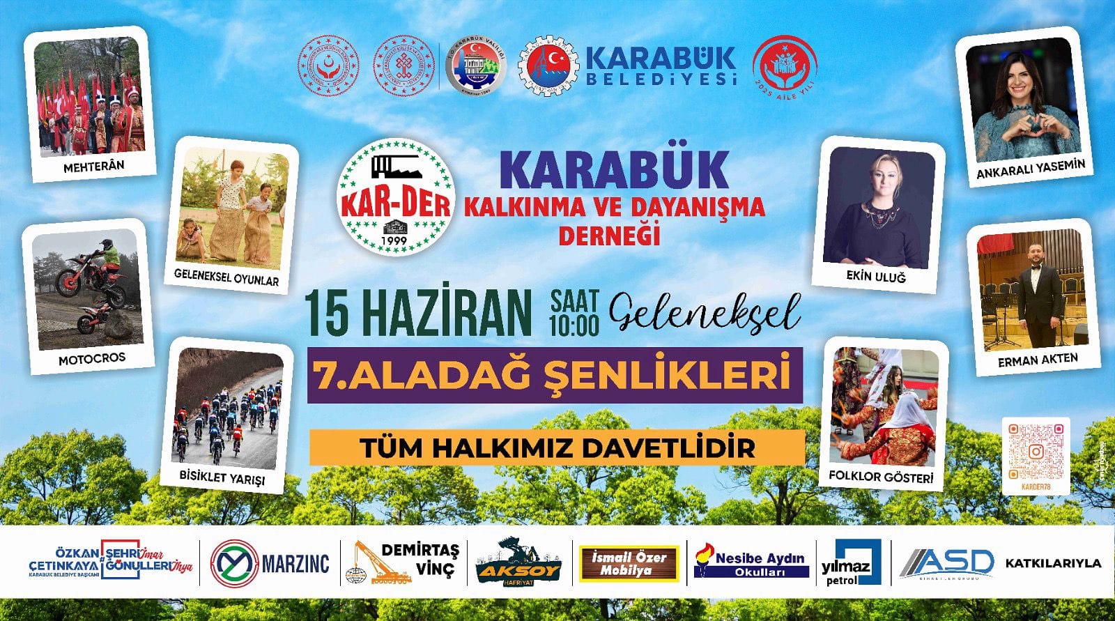 Karabük’te Bayram Coşkusu Şenlikle Taçlanıyor!📍 Aladağ Mesire Alanı |