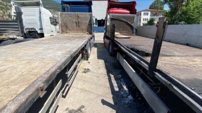 Karabük’ün Bayır Mahallesi’nde gece saatlerinde park halindeki bir TIR’ın dorsesinde