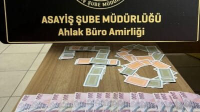 Karabük İl Emniyet Müdürlüğü, son bir ay içinde kumar oynanmasının