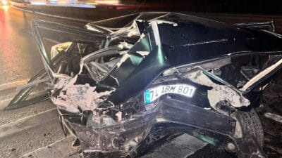 Karabük’ün Safranbolu ilçesinde gece saatlerinde meydana gelen trafik kazasında iki