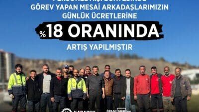 Karabük Belediyesi, Personel A.Ş. bünyesinde görev yapan işçilerin günlük ücretlerine