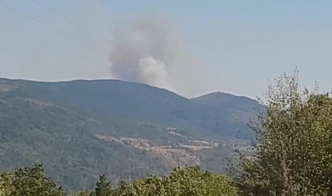 KARABÜK’TE ORMAN YANGINI Karabük’ün Safranbolu ilçesi Harmancık köyü ile Eflani Saraycık köyü arasında