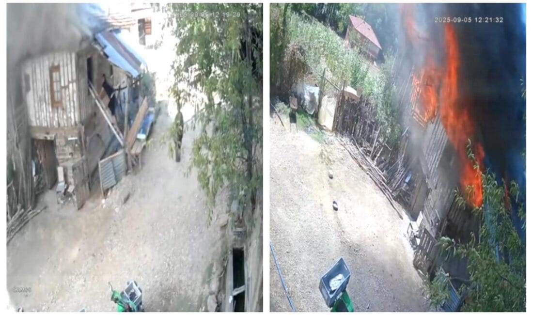 Karabük’ün Safranbolu ilçesinde dün çıkan yangında büyük bir facia son