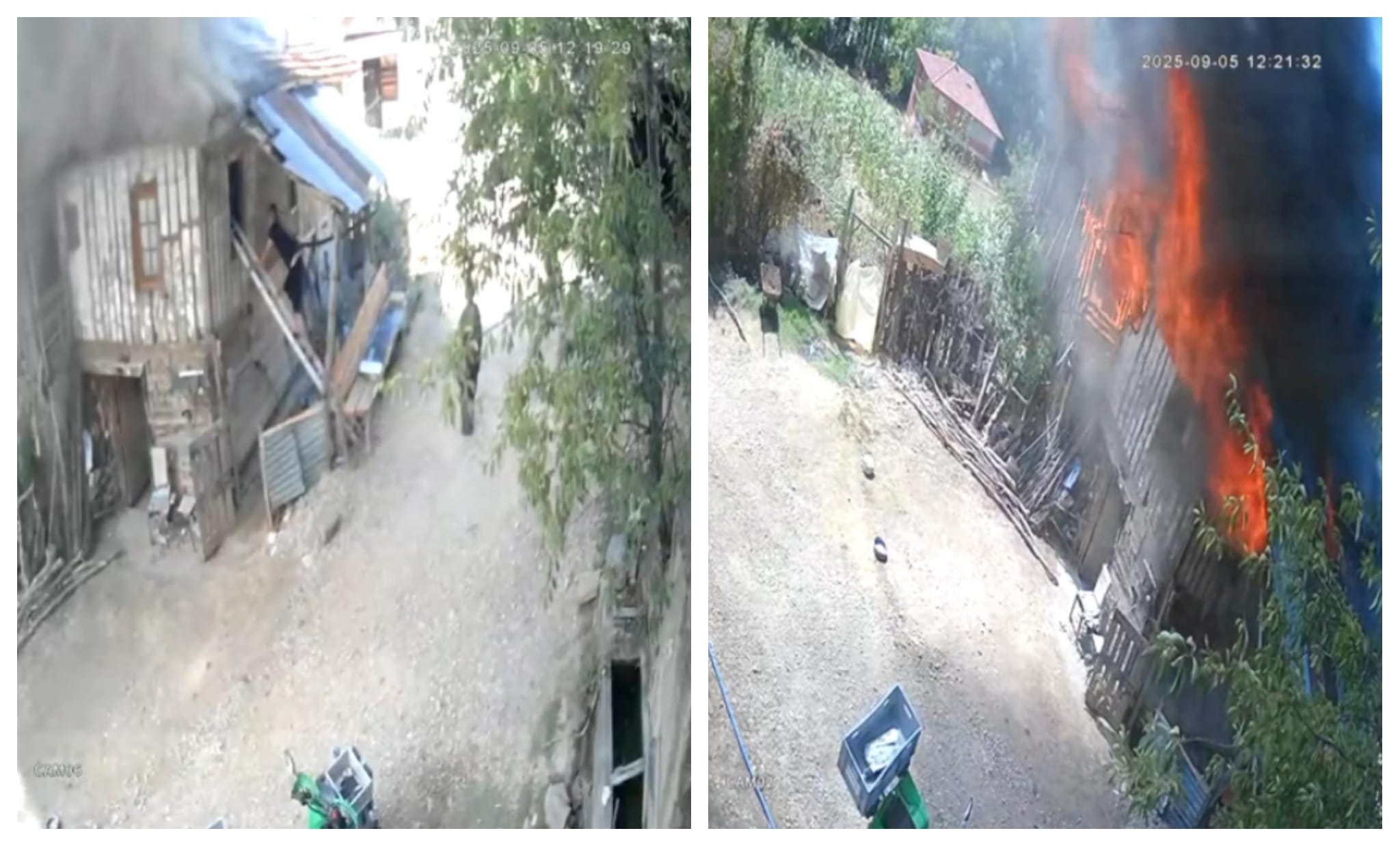 Karabük’ün Safranbolu ilçesinde dün çıkan yangında büyük bir facia son