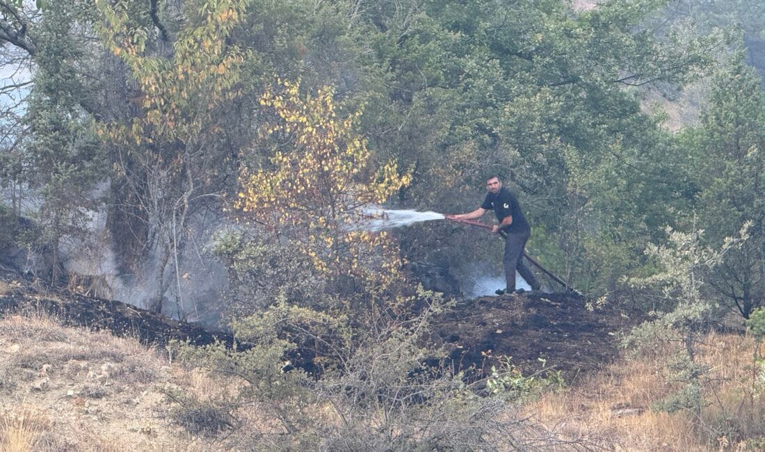 OVACIK’TA ÇIKAN ORMAN YANGINI KONTROL ALTINA ALINDI Karabük’ün Ovacık ilçesinde otluk alanda saat 16.00 sıralarında çıkan yangın,