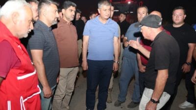 Karabük’te dün çıkan orman yangınına 2’nci gününde de ekiplerin karadan