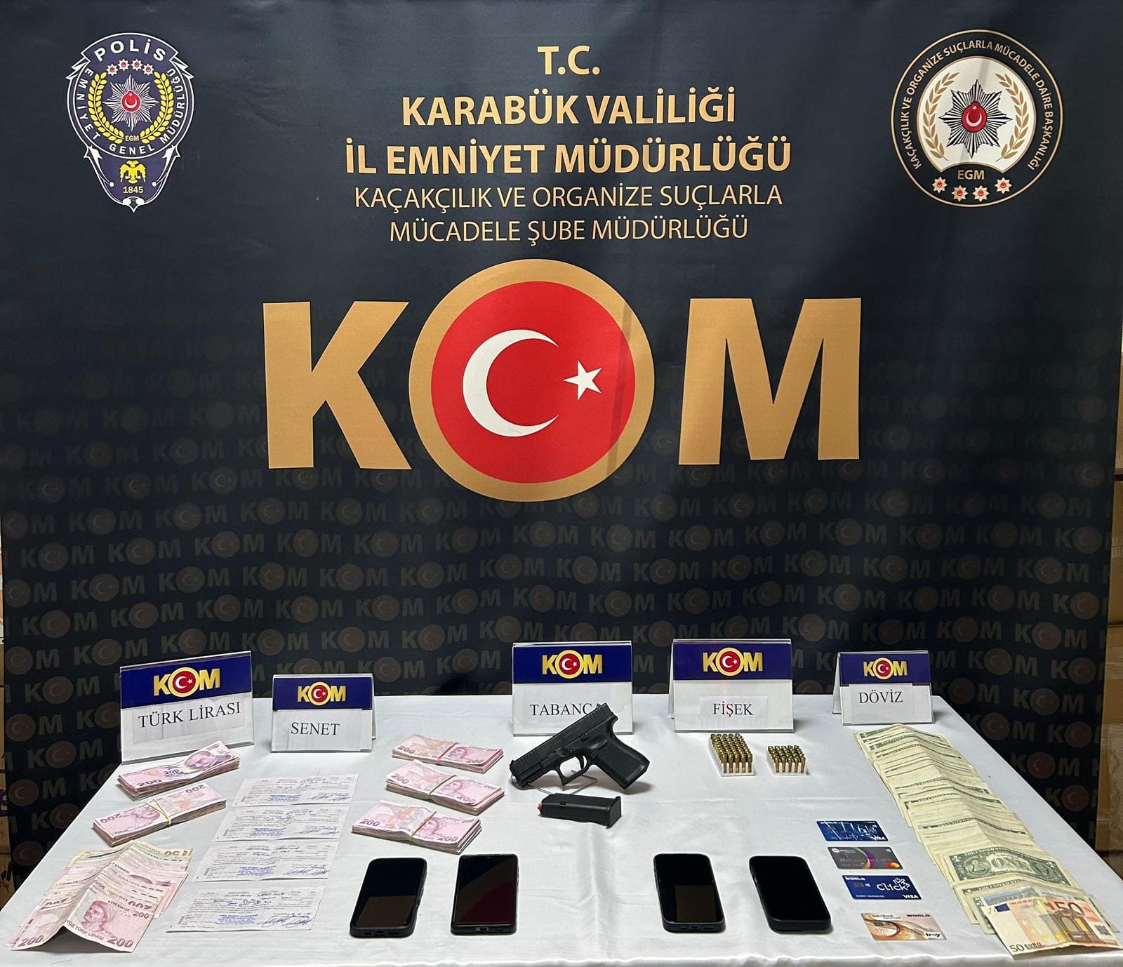 Karabük İl Emniyet Müdürlüğü ekipleri tefecileri bozguna uğrattı. İl Emniyet