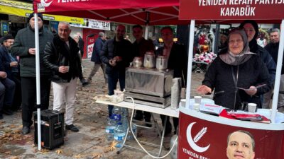 Yeniden Refah Partisi Karabük Merkez İlçe Başkanlığı tarafından Hürriyet Caddesi’nde