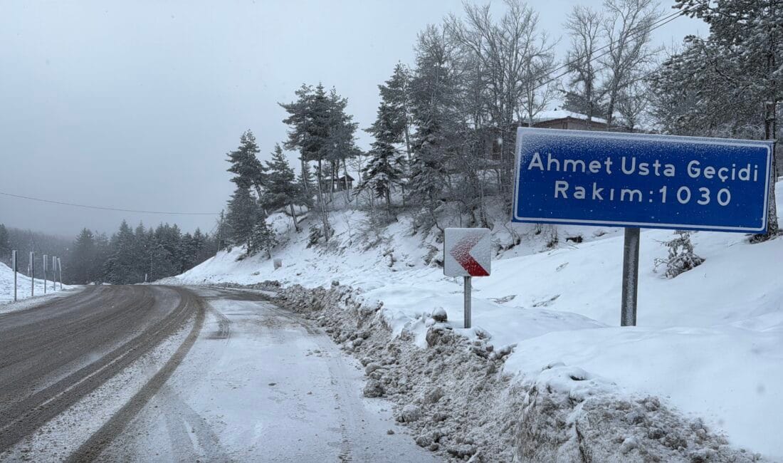 Karabük’ün yüksek kesimleri, gece saatlerinde başlayan kar yağışı ile beyaza