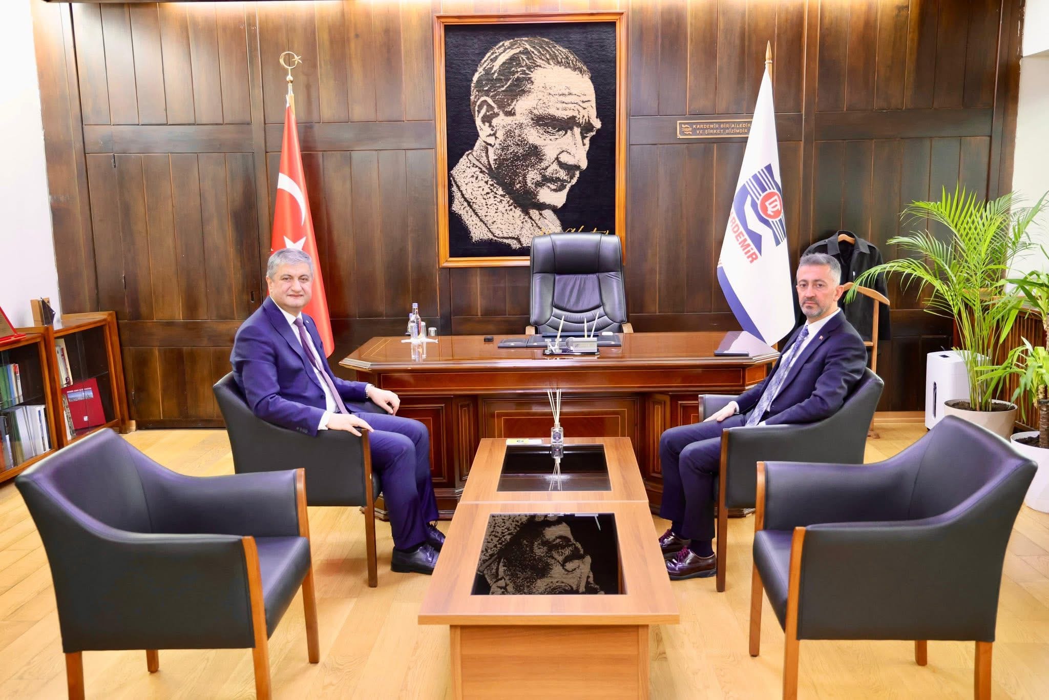 Karabük Valisi Mustafa Yavuz’dan KARDEMİR Yönetim Kurulu Başkanı Muhammed Ali