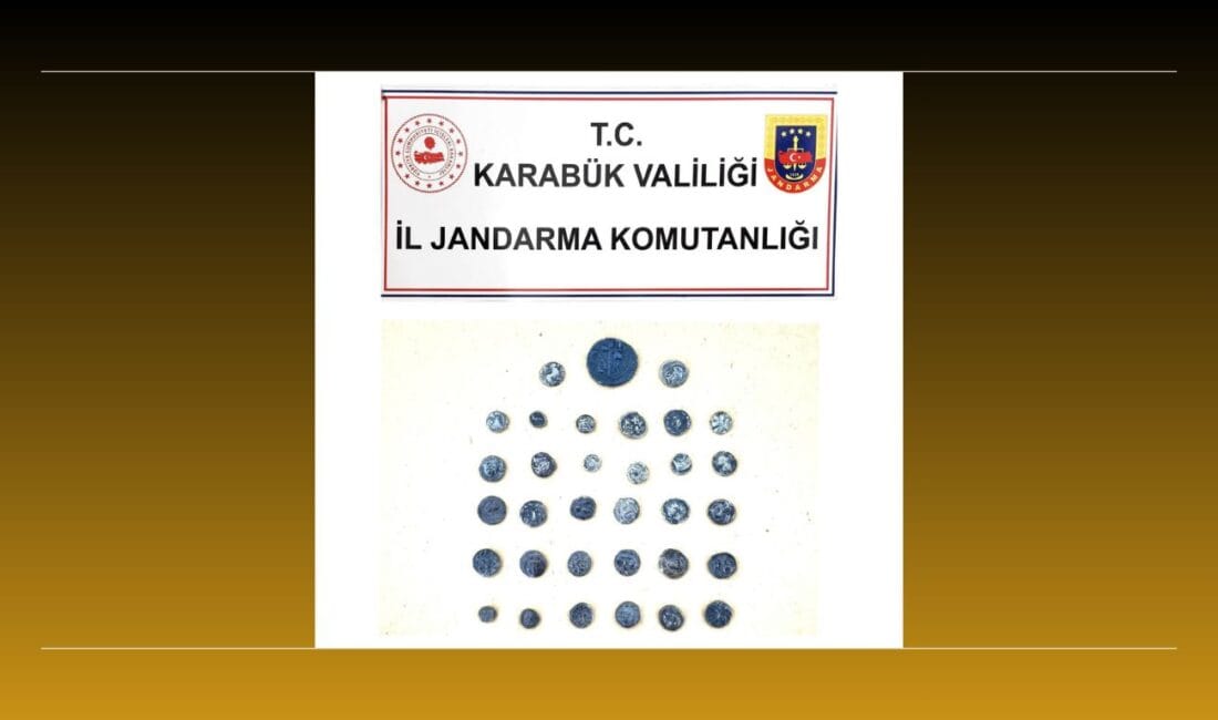 TARİHİ ESER OPERASYONU: 33 ANTİK SİKKE ELE GEÇİRİLDİ Karabük’te jandarma ekiplerince düzenlenen operasyonda, Antik Yunan dönemine ait olduğu