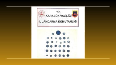 Karabük’te jandarma ekiplerince düzenlenen operasyonda, Antik Yunan dönemine ait olduğu