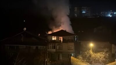 Karabük’te Emrah Ö.’ye ait 3 katlı müstakil ev alevlere teslim