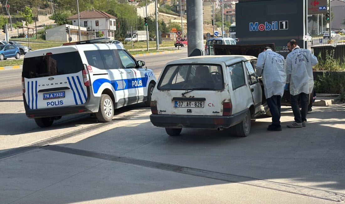 Karabük’te O.K.’ya ait çalınan otomobil akaryakıt istasyonunda bulundu. Olay, sabah