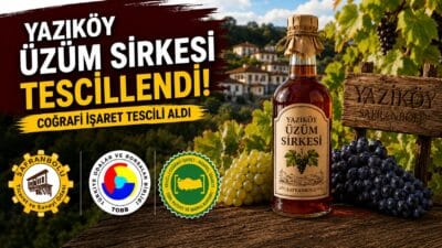 YAZIKÖY ÜZÜM SİRKESİ COĞRAFİ İŞARET TESCİLİ ALDI Karabük’ün Safranbolu ilçesi Yazıköy köyünde üretilen üzüm sirkesi coğrafi işaret