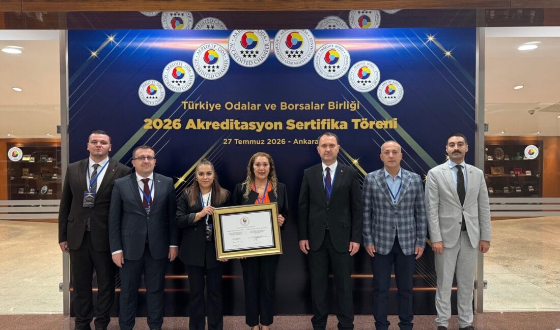 Türkiye Odalar ve Borsalar Birliği (TOBB) tarafından, Akreditasyon Sisteminin 3,