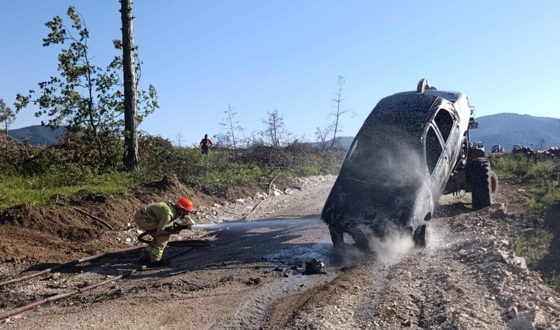 ORMANLIK ALANDA PARK HALİNDEKİ ARAÇ ALEV ALDI, YANGIN ORMANA SIÇRADI Ovacık ilçesinde park halindeki otomobilde henüz bilinmeyen nedenden yangın çıktı.