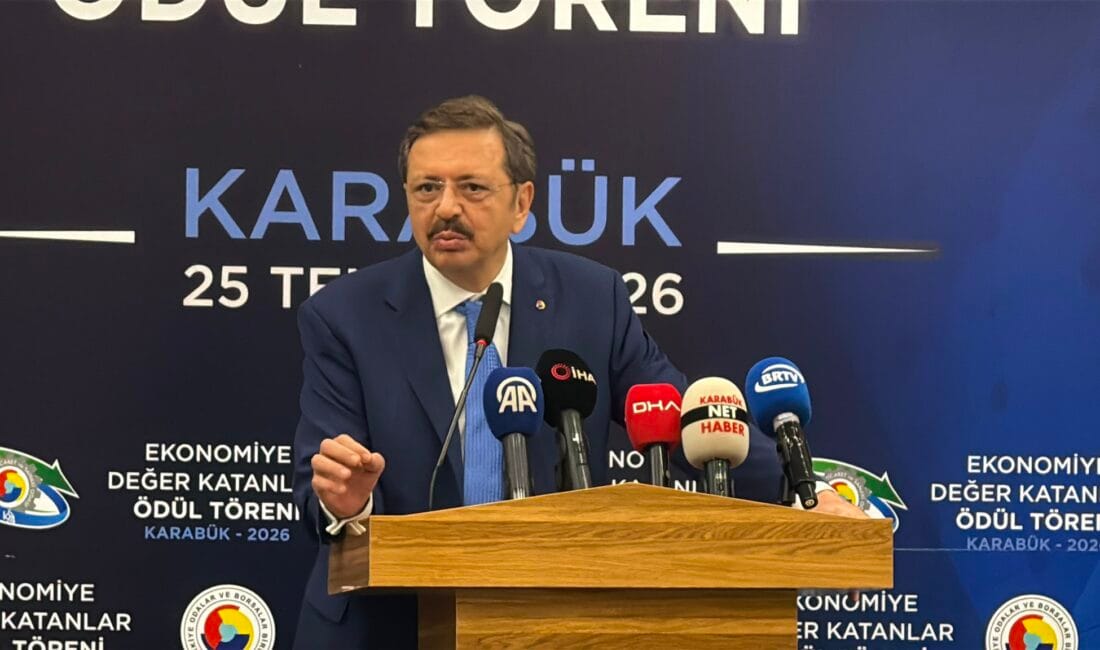 TOBB BAŞKANI HİSARCIKLIOĞLU: GELECEK BUGÜNDEN DAHA İYİ OLACAK Karabük Ticaret ve Sanayi Odası'nın (KTSO) düzenlediği "Ekonomiye Değer Katanlar