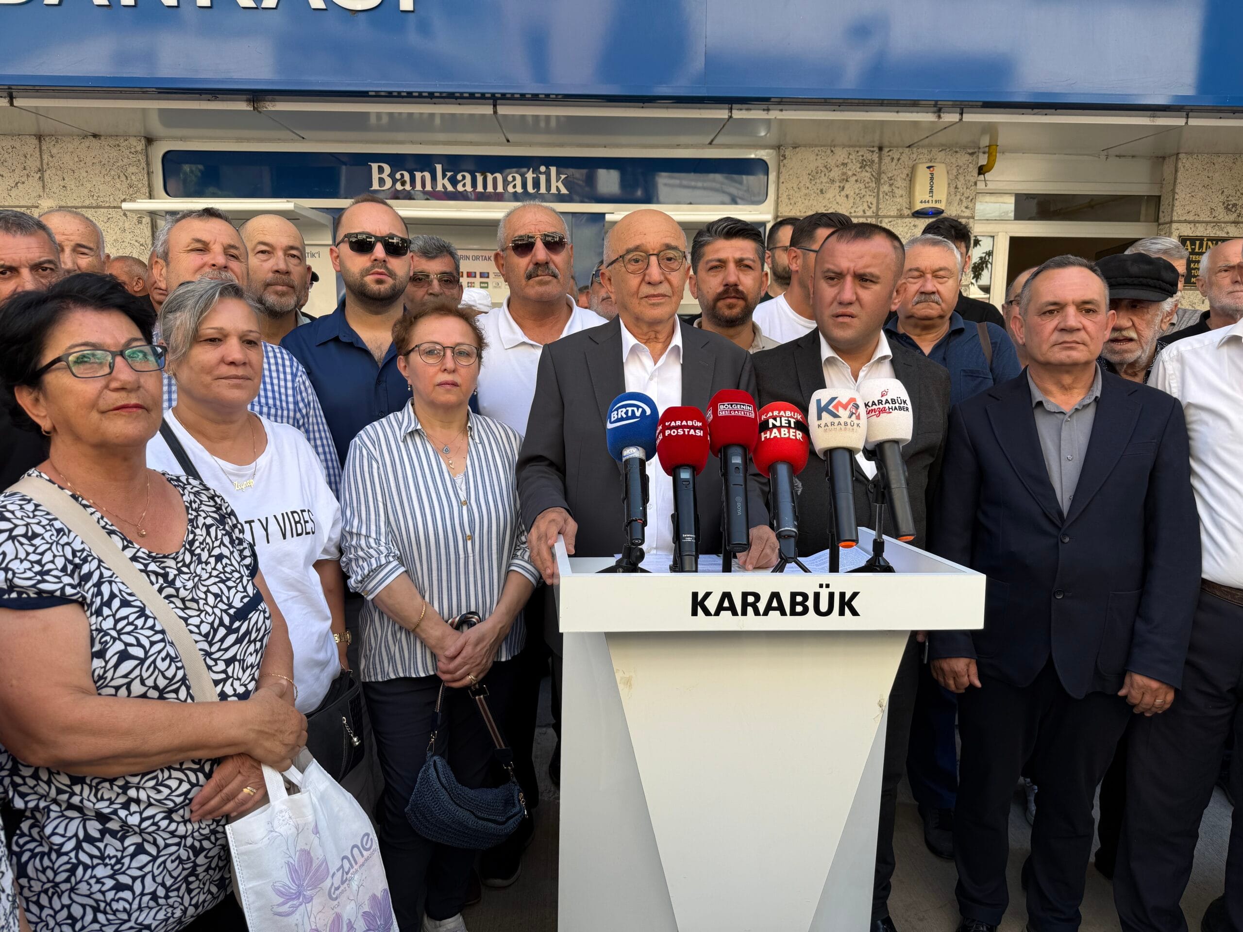 CHP Karabük İl Başkanı Vedat Yaşar ve Merkez İlçe Başkanı