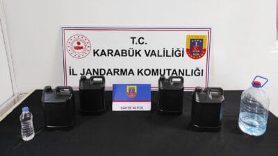 Karabük’te jandarma ekiplerinin düzenlediği iki ayrı operasyonda çok sayıda sentetik