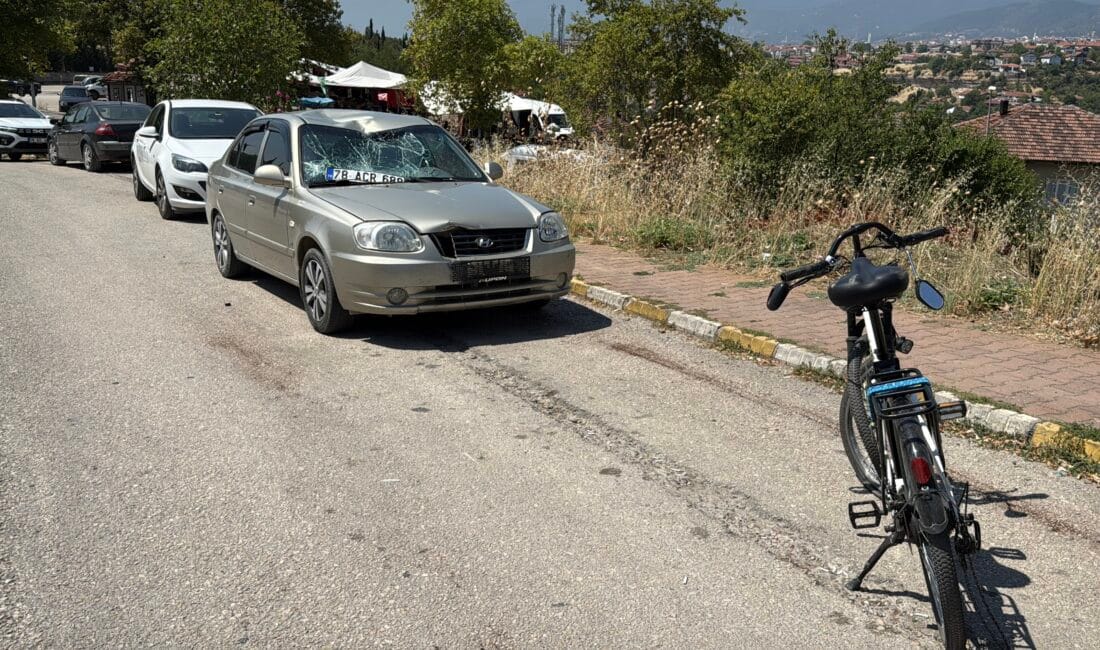 OTOMOBİL İLE ELEKTRİKLİ BİSİKLET ÇARPIŞTI; 1 AĞIR YARALI Karabük’ün Safranbolu ilçesinde otomobil ile çarpışan elektrikli bisikletin sürücüsü H.K.