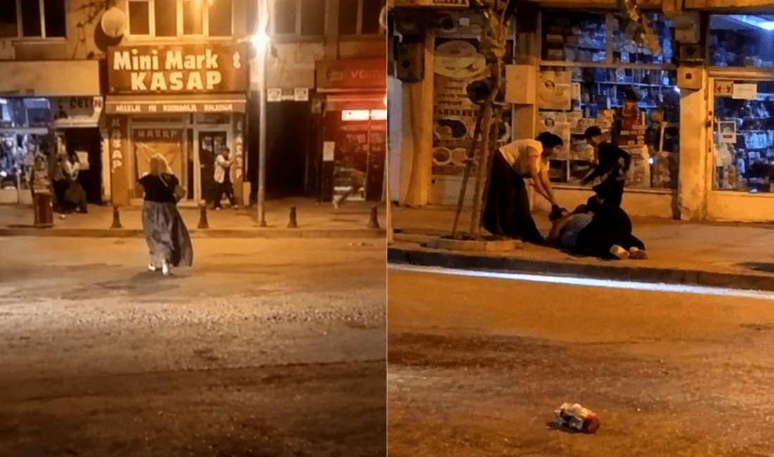 KARABÜK’TE İKİ KADIN SOKAK ORTASINDA KAVGA ETTİ KARABÜK’te cadde üzerinde iki kadın arasında çıkan tartışma, sopalı kavgaya